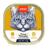Wanpy Alutray Ezme Ton Balıklı Tavuklu 40 gr Kedi Konservesi