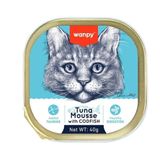 Wanpy Alutray Ezme Ton ve Morina Balıklı 40 gr Kedi Konservesi
