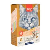 Wanpy Assorted 14 gr 25 Adet Karışık Likit Creamy Kedi Ödülü