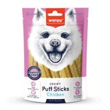 Wanpy Chewy Puff Sticks Tahılsız Tavuklu 100 gr Köpek Ödül Maması