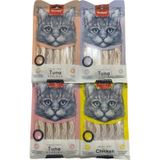 Wanpy Creamy Treat Puding Kedi Ödül Maması Sıvı Kedi Ödülü Karışık 4 Paket