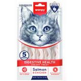 Wanpy Digestive Health Somon Balığı Ve Tavuk Krema Kedi Ödül 5*14 Gr
