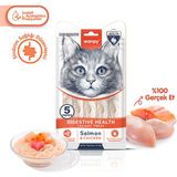 Wanpy Digestive Health Somon Balıklı Tavuklu Krema Kedi Ödülü 5X14 Gr