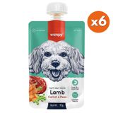Wanpy Dog Tasty Meat Paste Taze Kuzu Etli Ve Havuçlu 6x90 gr Köpek Et Ezmesi