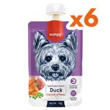 Wanpy Dog Tasty Meat Paste Taze Ördekli Etli Havuçlu 6x90 gr Köpek Et Ezmesi