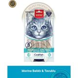 Wanpy Hairball Control - Tüy Yumağı Önleyici Morina Balık & Tavuk Kedi Krema Ödül Maması 5x14 Gr - 5X 14 gr