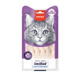 Wanpy Hindi & Kızılcıklı – Kısırlaştırılmış Kedi Krema Ödülü 5×14 g