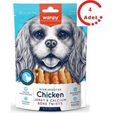 Wanpy Kalsiyumlu Gerçek Tavuk Sargili Köpek Ödülü 100 gr x 4 Adet