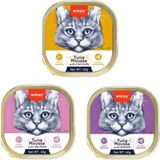Wanpy Karışık Çeşit Alutray Yaş Kedi Mama 40G 3 Adet