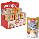 Wanpy Karışık Sıvı Kedi Ödül Maması 30 Adet x 14 Gr 8 Farklı Lezzet ile Eğlenceli