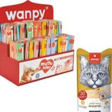 Wanpy Karışık Sıvı Kedi Ödül Maması 30 Adet X 14 Gram