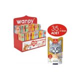 Wanpy Karışık Sıvı Kedi Ödül Maması 35 Adet X 14 Gram