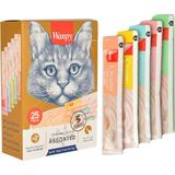 Wanpy Kedi Ödül Maması 25 Adet Sıvı Lezzetli Krema 5 Farklı Tat Seçeneği