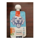 Wanpy Köpek Ödülü, Tavuklu Ezme Pasta, Havuç ve Bezelye, 90g