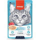 Wanpy Pouch 70 gr Ton Balıklı Yaş Kedi Maması Premium Kalite Doğal Protein Desteği