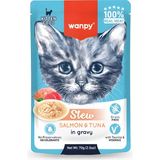 Wanpy Pouch Somonlu ve Ton Balıklı Yaş Kedi Maması 70GR x 5 Adet