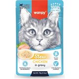 Wanpy Pouch Tavuklu Yaş Kedi Maması 70GR x 5 Adet