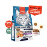 Wanpy Somonlu Ve Ton Balıklı Tahılsız Kısırlaştırılmış Kedi Maması Tahılsız 1,5 Kg