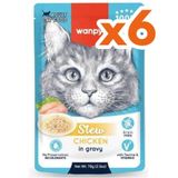 Wanpy Stew Pouch Tavuk Etli 6x70 gr Kedi Yaş Maması