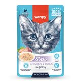 Wanpy Stew Pouch Tavuk Ördek 70 gr Yaş Yavru Kedi Maması