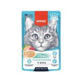 Wanpy Stew Pouch Ton Balık Tavuklu 70 gr Yaş Kedi Maması