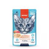 Wanpy Stew Pouch Ton Balıklı Somonlu Yaş Kedi Maması 70G