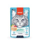 Wanpy Stew Pouch Ton Balıklı Tavuklu Yaş Kedi Maması 70G