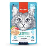 Wanpy Stew Sos İçinde Ton Balıklı ve Tavuklu 70 gr Yetişkin Kedi Konservesi