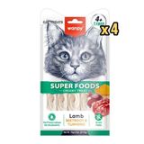 Wanpy Superfood Kuzulu - Pancar - Zerdeçallı Krema Kedi Ödülü 5×14 Gr X 4 Adet