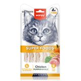 Wanpy Superfood Tavuklu Balkabağı ve Kara Lahanalı Krema Kedi Ödülü 5x14 Gr