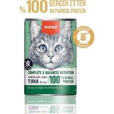 Wanpy Tahılsız Kedi %100 Gerçek Et 375 gr Ton Balıklı Konserve - Dana