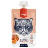 Wanpy Tasty Meat Paste Taze Somonlu Ve Tavuk Etli 90 gr Kedi Et Ezmesi