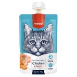 Wanpy Tavuk & Havuç Kedi Et Ezmesi Kedi Ödül Maması 90 gr