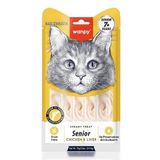Wanpy Tavuk ve Ciğer 7 Yaş Üzeri Kedi Krema Ödül Maması 5x14 G