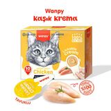 Wanpy Tavuklu Kaşıklı 10x16 gr Kedi Ödül Kreması