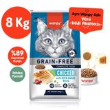 Wanpy Tavuklu Kedi Maması Tahılsız 8 Kg