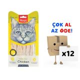 Wanpy Tavuklu Likit Kedi Ödülü 5X14 Gr 12'Li Paket