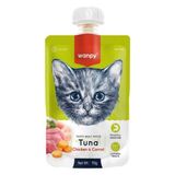 Wanpy Taze Ton Balıklı ve Tavuklu 90 gr Kedi Et Ezmesi Sağlıklı Sindirim İçin Lezzetli Ödül Maması - Ton Balığı