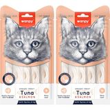 Wanpy Ton Balığı&Somon 5x14 gr Likit Kedi Ödülü 2li paket