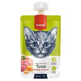 Wanpy Ton Balık & Tavuk & Havuç Kedi Et Ezmesi Kedi Ödül Maması 90 gr - 90GR