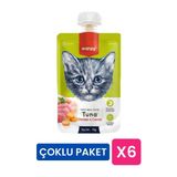 Wanpy Ton Balıklı Tavuklu Ve Havuçlu Ezme Kedi Ödül Maması 90 Gr (6'lı Çoklu Paket)
