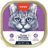 Wanpy Ton Balıklı ve Karidesli Alutray Kedi 40 gr Yaş Mama