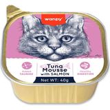 Wanpy Ton Balıklı ve Somonlu Yaş Mama 40 gr Kediler İçin Lezzetli Pate Mama