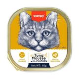 Wanpy Ton Balıklı Ve Tavuk Yaş Pate Kedi Maması, 40 Gr, 6 Adet