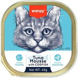 Wanpy Ton ve Morina Balıklı Alutray Kedi Yaş Mama 40 gr