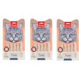 Wanpy Ton ve Somon Balıklı 5x14 gr Kedi 3 Adet Kedi Ödül Maması