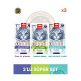 Wanpy Urinary-Kidney Health-Hairball Control Fonksiyonel Kedi Krema Ödülü Mix Paket 5X14GR 3lü Set