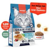 Wanpy with Oven Baked Bites Tahılsız Tavuklu Kedi Kuru Maması 1,5 Kg