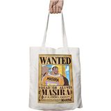 Wanted Masira Anime Iki Tarafı Kalıcı Baskılı Yıkanabilir Çanta