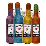 WaowPets Animal Products Bottle Toy, Köpek Oyuncağı, Kedi Oyuncağı, Peluş Oyuncak (Lila - Turkuaz - Sarı - Kahverengi)